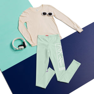 Jiu-Jitsu Yoga Pants for Girls – Youth Training Leggings with Style - Surf Crest