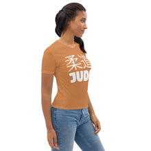 Judo and BJJ Women's Rash Guard - Short Sleeve Classic Style - Raw Sienna