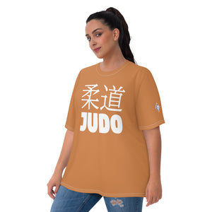 Judo and BJJ Women's Rash Guard - Short Sleeve Classic Style - Raw Sienna