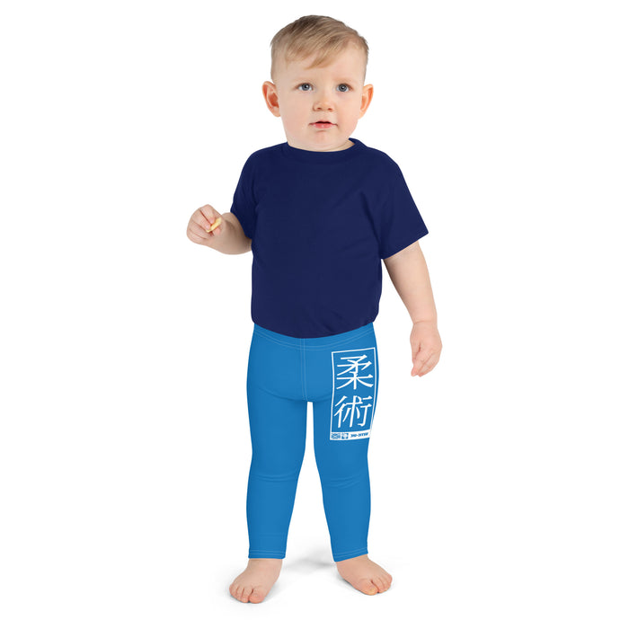 Kid's Boys Jiu-Jitsu Athletic Leggings 004 - Azul Boys Exclusive Jiu-Jitsu Kids Leggings