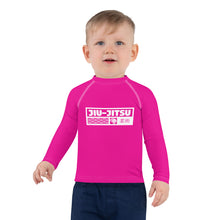 Kid's Boys Long Sleeve BJJ Rash Guard Jiu-Jitsu 003 - Hollywood Cerise Boys Exclusive Jiu-Jitsu Kids Long Sleeve Rash Guard