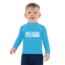 Kid's Boys Long Sleeve BJJ Rash Guard Jiu-Jitsu 005 - Cyan Boys Exclusive Jiu-Jitsu Kids Long Sleeve Rash Guard