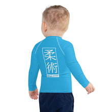 Kid's Boys Long Sleeve BJJ Rash Guard Jiu-Jitsu 005 - Cyan Boys Exclusive Jiu-Jitsu Kids Long Sleeve Rash Guard