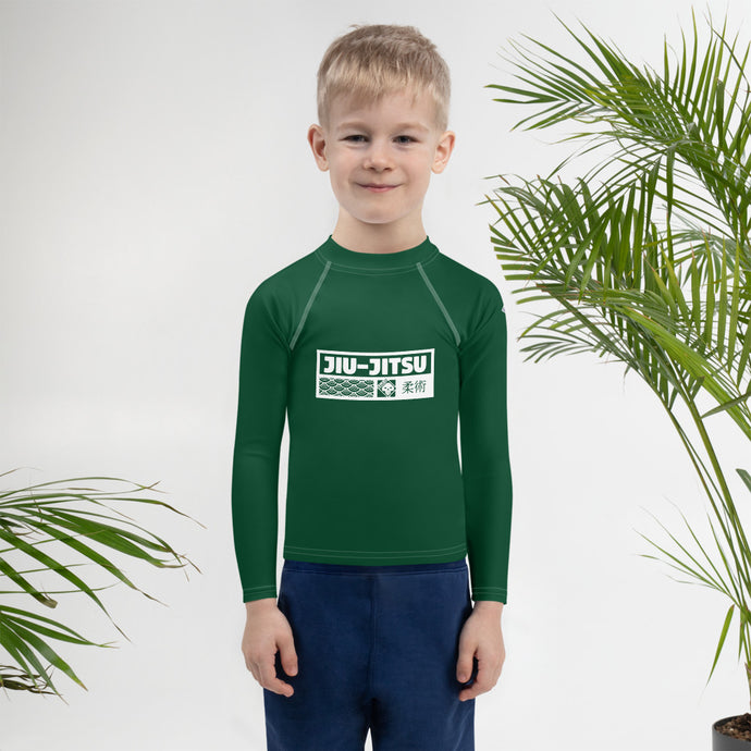 Kid's Boys Long Sleeve BJJ Rash Guard Jiu-Jitsu 008 - Sherwood Forest Boys Exclusive Jiu-Jitsu Kids Long Sleeve Rash Guard