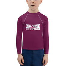 Kid's Boys Long Sleeve BJJ Rash Guard Jiu-Jitsu 013 - Tyrian Purple Boys Exclusive Jiu-Jitsu Kids Long Sleeve Rash Guard