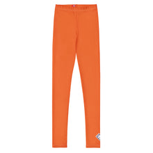 Kids Boys Performance Leggings – Solid Color Athletic Training Tights - Flamingo
