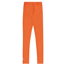 Kids Boys Performance Leggings – Solid Color Athletic Training Tights - Flamingo