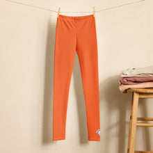 Kids Boys Performance Leggings – Solid Color Athletic Training Tights - Flamingo