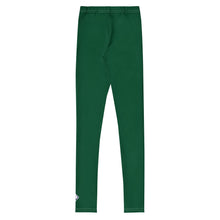 Kids Boys Solid Color Athletic Leggings – Training & Workout Compression Pants - Sherwood Forest
