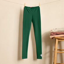 Kids Boys Solid Color Athletic Leggings – Training & Workout Compression Pants - Sherwood Forest