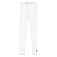 Kids Boys Solid Color Sports Leggings – Flexible Workout & Training Wear - Snow