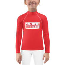 Kid's Girls Long Sleeve BJJ Rash Guard Jiu-Jitsu 001 - Scarlet Exclusive Girls Jiu-Jitsu Kids Long Sleeve Rash Guard