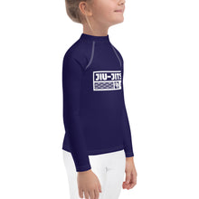 Kid's Girls Long Sleeve BJJ Rash Guard Jiu-Jitsu 002 - Midnight Blue Exclusive Girls Jiu-Jitsu Kids Long Sleeve Rash Guard