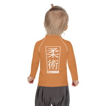 Kid's Girls Long Sleeve BJJ Rash Guard Jiu-Jitsu 007 - Raw Sienna Exclusive Girls Jiu-Jitsu Kids Long Sleeve Rash Guard