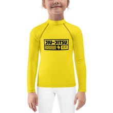 Kid's Girls Long Sleeve BJJ Rash Guard Jiu-Jitsu 017 - Golden Sun Exclusive Girls Jiu-Jitsu Kids Long Sleeve Rash Guard