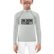 Dynamic Style: Kid's Girls Long Sleeve BJJ Rash Guard Jiu-Jitsu 018 - Smoke Exclusive Girls Jiu-Jitsu Kids Long Sleeve Rash Guard