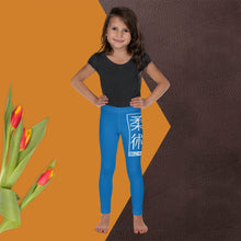 Kids' Girls Yoga Pants Workout Leggings Jiu-Jitsu 004 - Azul Exclusive Girls Jiu-Jitsu Kids Leggings