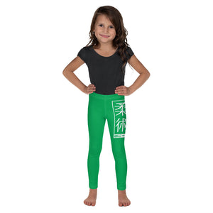 Kids' Girls Yoga Pants Workout Leggings Jiu-Jitsu 009 - Jade Exclusive Girls Jiu-Jitsu Kids Leggings