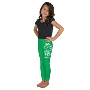 Kids' Girls Yoga Pants Workout Leggings Jiu-Jitsu 009 - Jade Exclusive Girls Jiu-Jitsu Kids Leggings