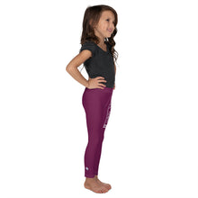 Kids' Girls Yoga Pants Workout Leggings Jiu-Jitsu 013 - Tyrian Purple Exclusive Girls Jiu-Jitsu Kids Leggings