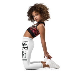 Kids' Girls Yoga Pants Workout Leggings Jiu-Jitsu 016 - Snow Exclusive Girls Jiu-Jitsu Kids Leggings