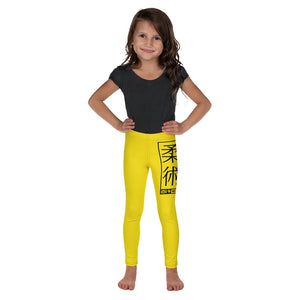 Kids' Girls Yoga Pants Workout Leggings Jiu-Jitsu 017 - Golden Sun Exclusive Girls Jiu-Jitsu Kids Leggings