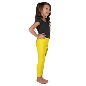 Kids' Girls Yoga Pants Workout Leggings Jiu-Jitsu 017 - Golden Sun Exclusive Girls Jiu-Jitsu Kids Leggings