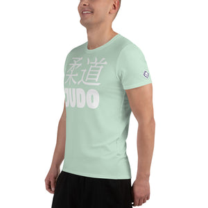 Lightweight and Durable Men's Judo Rash Guard - Short Sleeve Classic Fit - Surf Crest