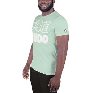 Lightweight and Durable Men's Judo Rash Guard - Short Sleeve Classic Fit - Surf Crest