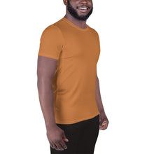 Lightweight Men's Short Sleeve Rash Guard - Solid Color Edition - Raw Sienna