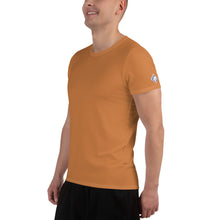 Lightweight Men's Short Sleeve Rash Guard - Solid Color Edition - Raw Sienna