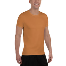 Lightweight Men's Short Sleeve Rash Guard - Solid Color Edition - Raw Sienna