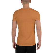 Lightweight Men's Short Sleeve Rash Guard - Solid Color Edition - Raw Sienna