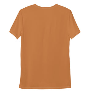 Lightweight Men's Short Sleeve Rash Guard - Solid Color Edition - Raw Sienna