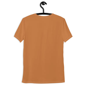 Lightweight Men's Short Sleeve Rash Guard - Solid Color Edition - Raw Sienna