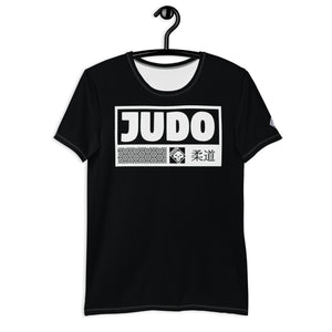 Lightweight Short Sleeve Judo Rash Guard - Men's Active Fit - Noir