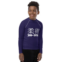 Long Sleeve BJJ Rash Guard for Boys – Youth Classic Jiu-Jitsu Gear – Midnight Blue