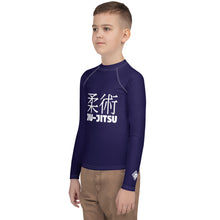 Long Sleeve BJJ Rash Guard for Boys – Youth Classic Jiu-Jitsu Gear – Midnight Blue