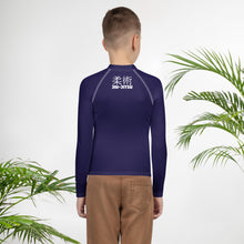 Long Sleeve BJJ Rash Guard for Boys – Youth Classic Jiu-Jitsu Gear – Midnight Blue