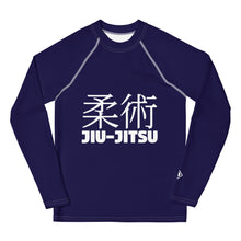 Long Sleeve BJJ Rash Guard for Boys – Youth Classic Jiu-Jitsu Gear – Midnight Blue