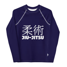 Long Sleeve BJJ Rash Guard for Boys – Youth Classic Jiu-Jitsu Gear – Midnight Blue