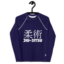 Long Sleeve BJJ Rash Guard for Boys – Youth Classic Jiu-Jitsu Gear – Midnight Blue