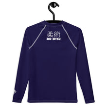 Long Sleeve BJJ Rash Guard for Boys – Youth Classic Jiu-Jitsu Gear – Midnight Blue