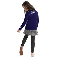 Girls Long Sleeve Judo Rash Guard – Youth Classic Training Gear - Midnight Blue