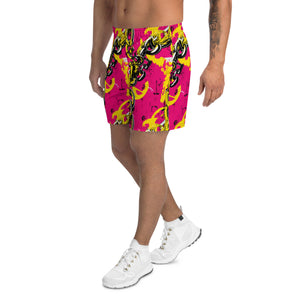 Luxury Runner: Men's Mile After Mile - Golden Chains 001 Exclusive Mens Running Shorts