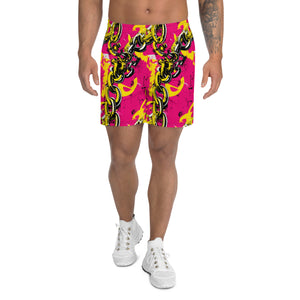 Luxury Runner: Men's Mile After Mile - Golden Chains 001 Exclusive Mens Running Shorts