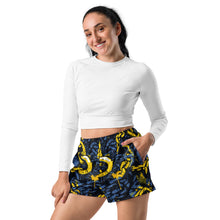 Luxury Runner: Women's Mile After Mile - Golden Chains 001 Exclusive Running Shorts Womens