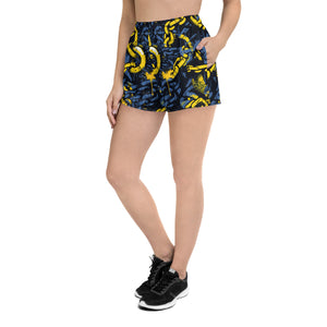 Luxury Runner: Women's Mile After Mile - Golden Chains 001 Exclusive Running Shorts Womens