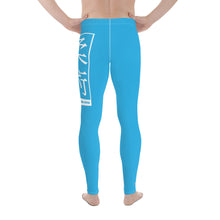 Men's Athletic Workout Leggings For Jiu Jitsu 005 - Cyan Exclusive Jiu-Jitsu Leggings Mens trousers