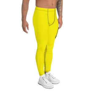 Men's Athletic Workout Leggings For Jiu Jitsu 017 - Golden Sun Exclusive Jiu-Jitsu Leggings Mens trousers